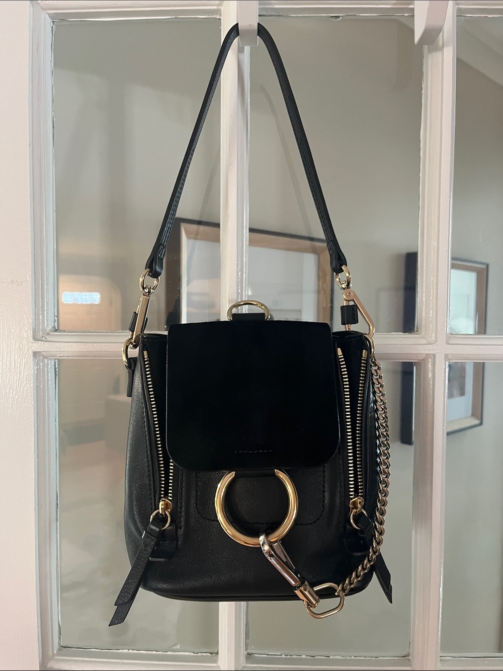 Chloe Black Leather Faye Mini Bag - Picture 3 of 6